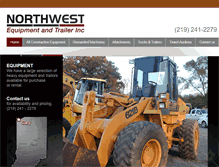Tablet Screenshot of northwestequipmentandtrailer.com